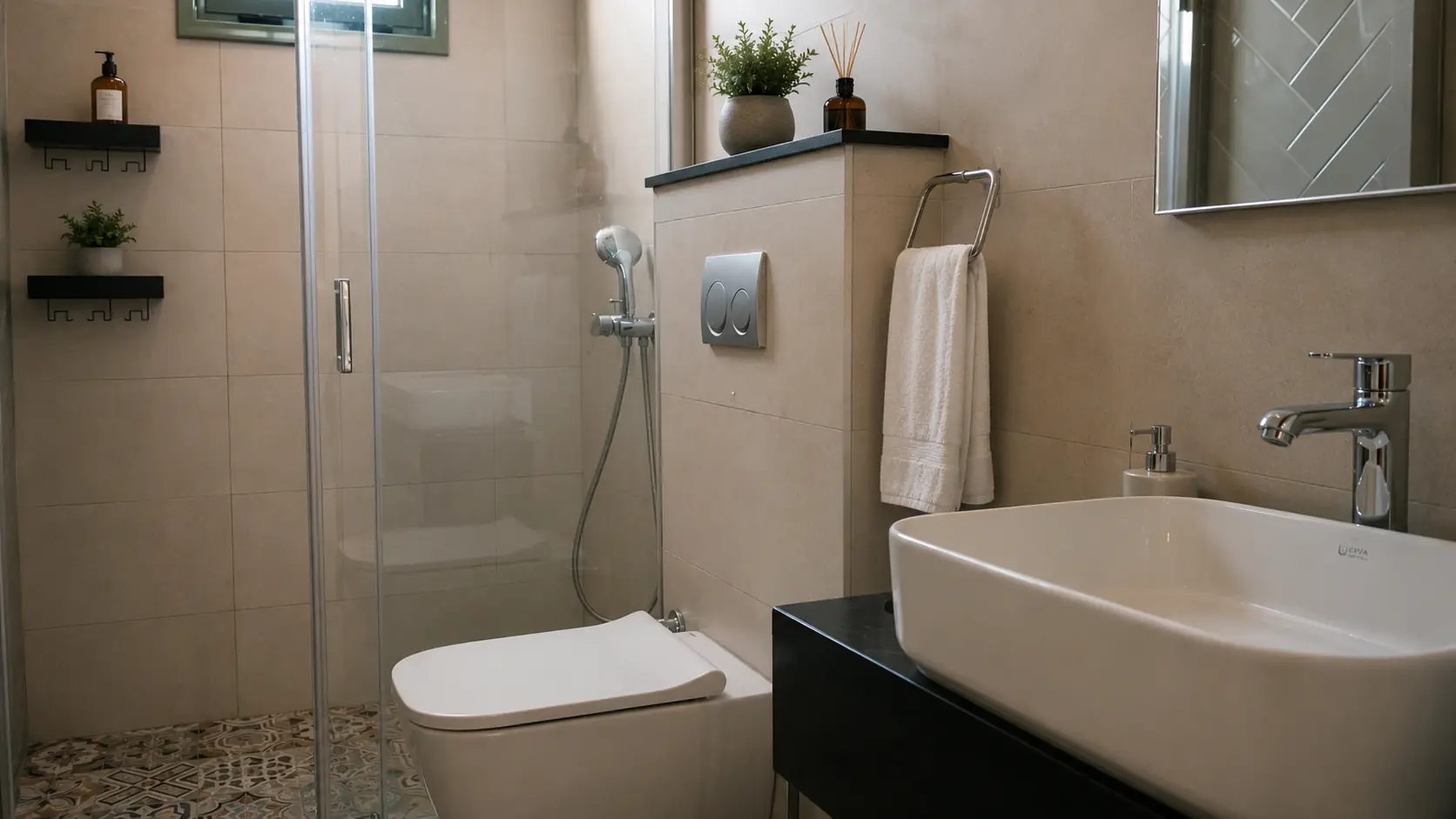 Bathroom of the Skyview Penthouse