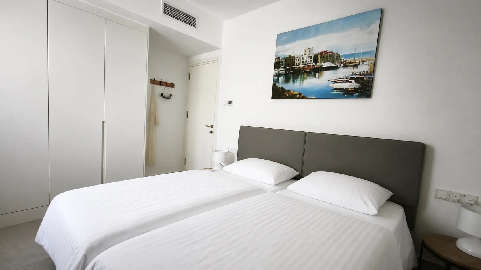 Second bedroom with two single beds